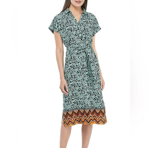 Wonderly Boho Midi Floral Dress size XL - Picture 1 of 7